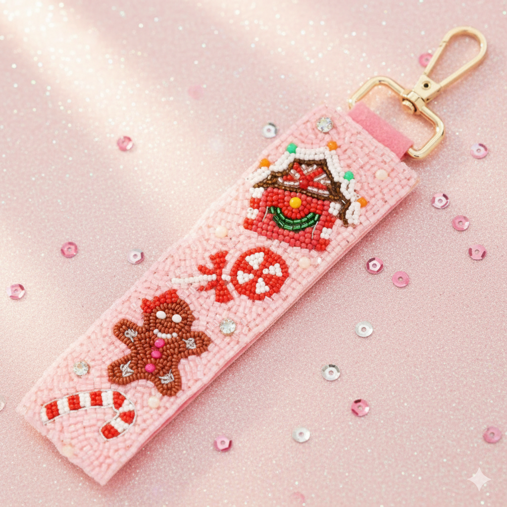 Gingerbread Dreams Keychain Lanyard