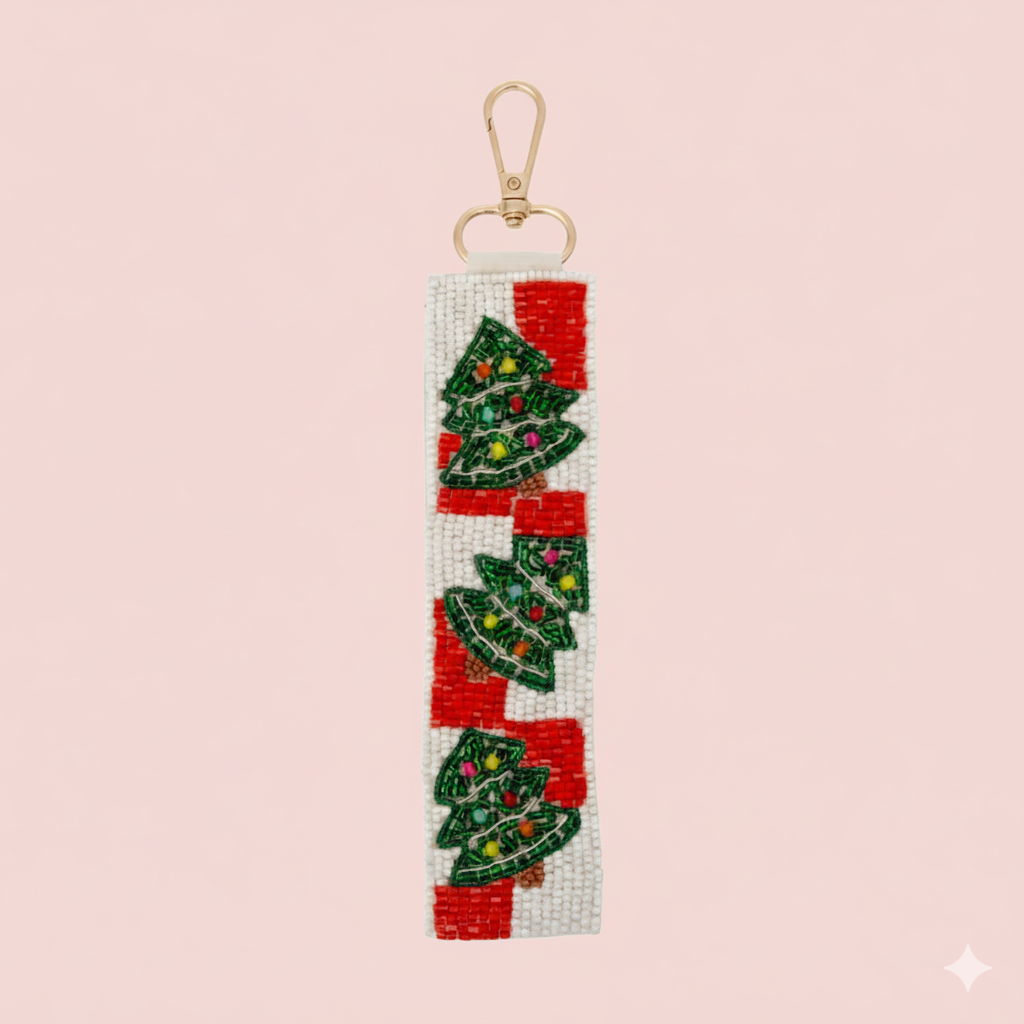 Merry & Bright Beaded Wristlet