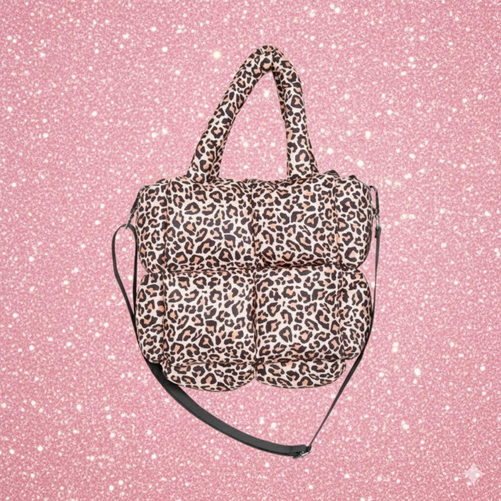 Wild & Puffy Cheetah Carryall