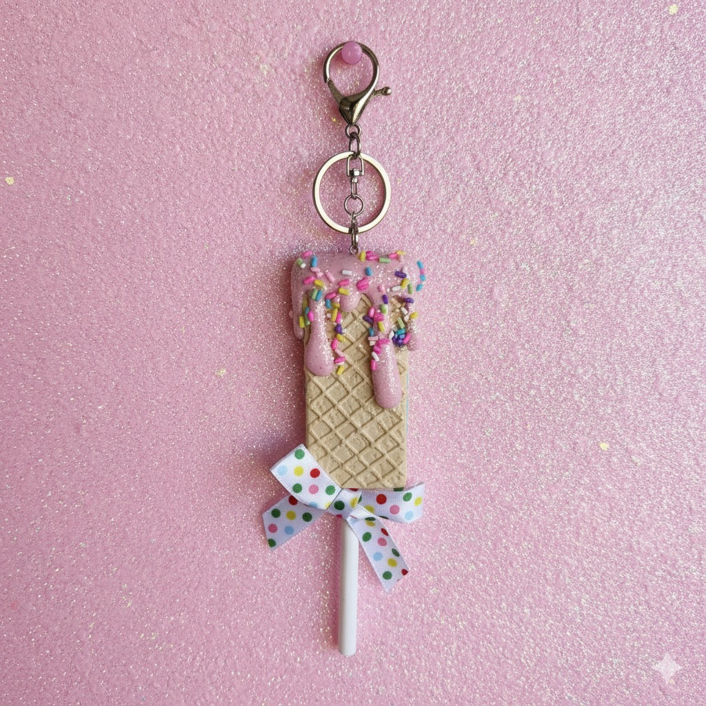 Dipped Waffle Bar Keychain