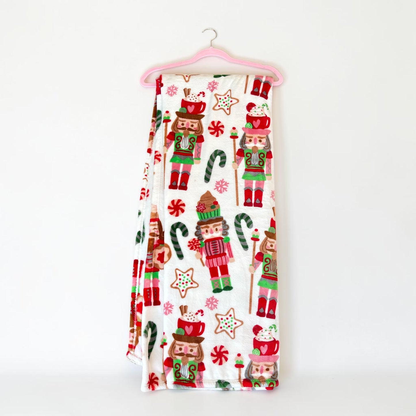 Sweet Treat Nutcracker Plush Throw Blanket