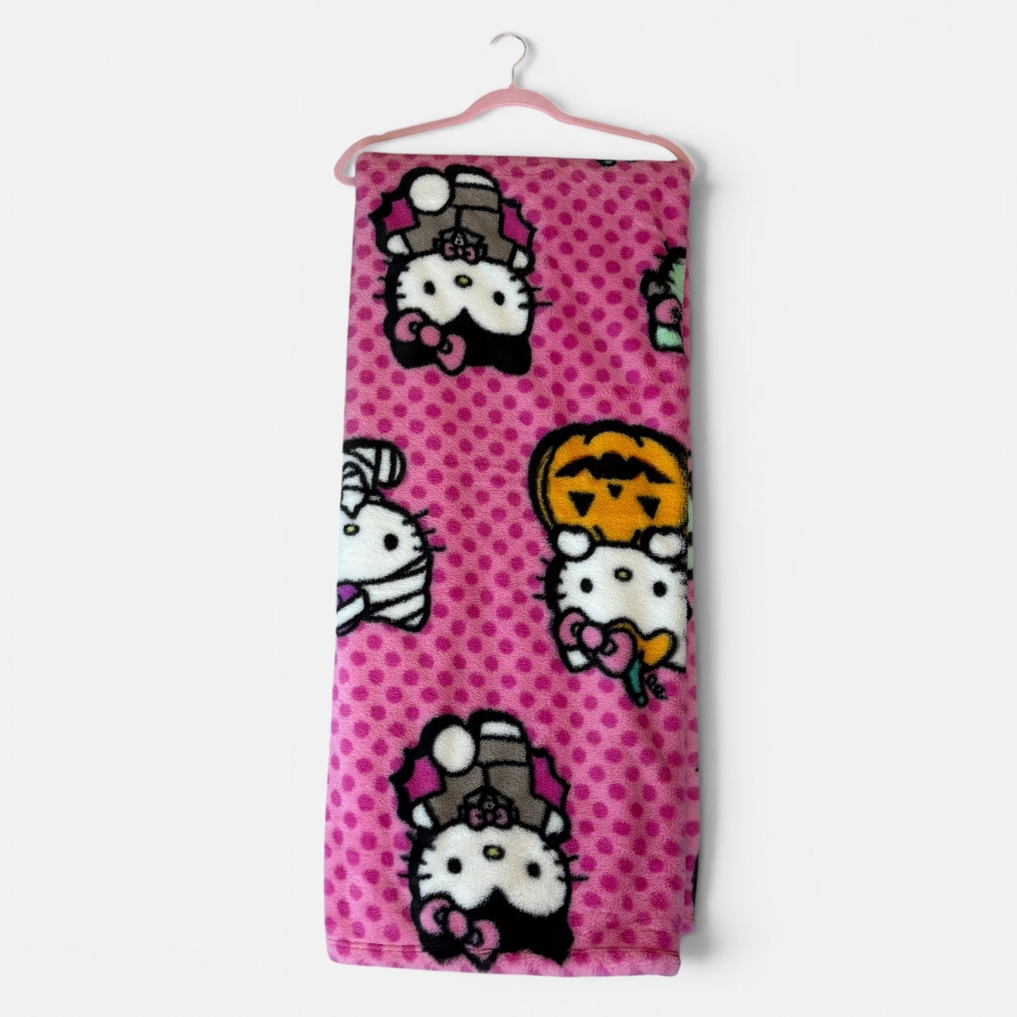 Hello Kitty Halloween Plush Throw Blanket