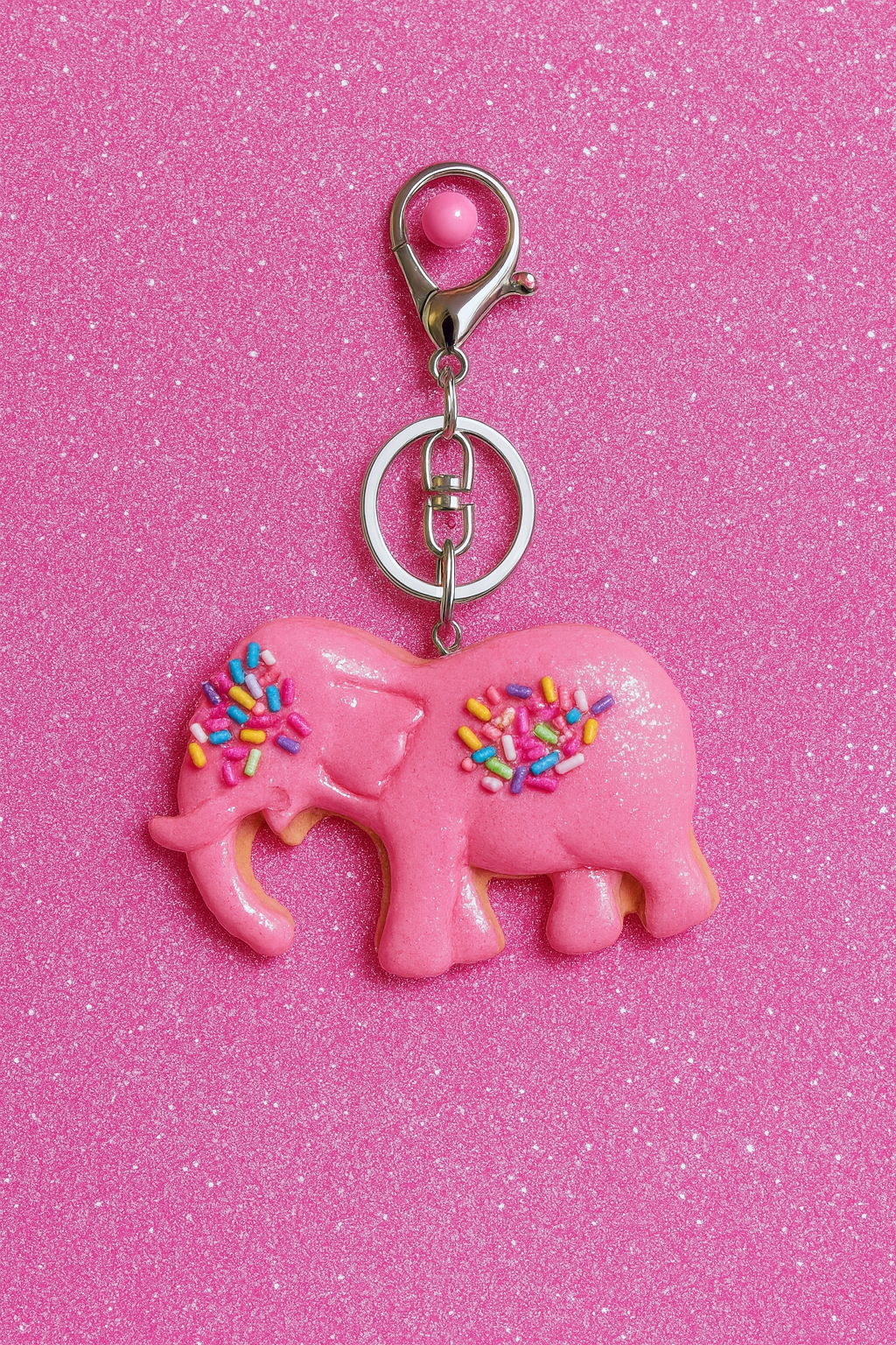 Frosted Animal Cookie Keychain