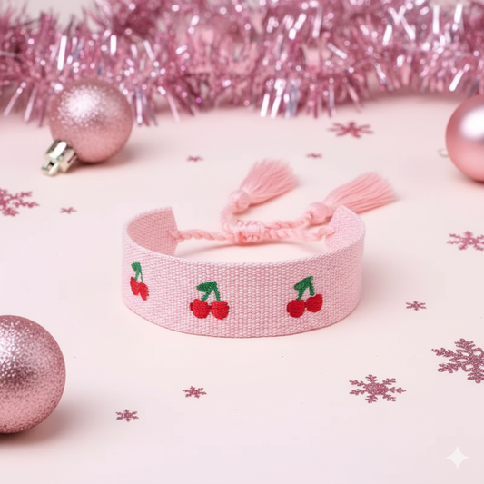 Cherry Sweet Braided Bracelet