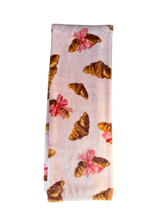 Coquette Croissant Throw Blanket