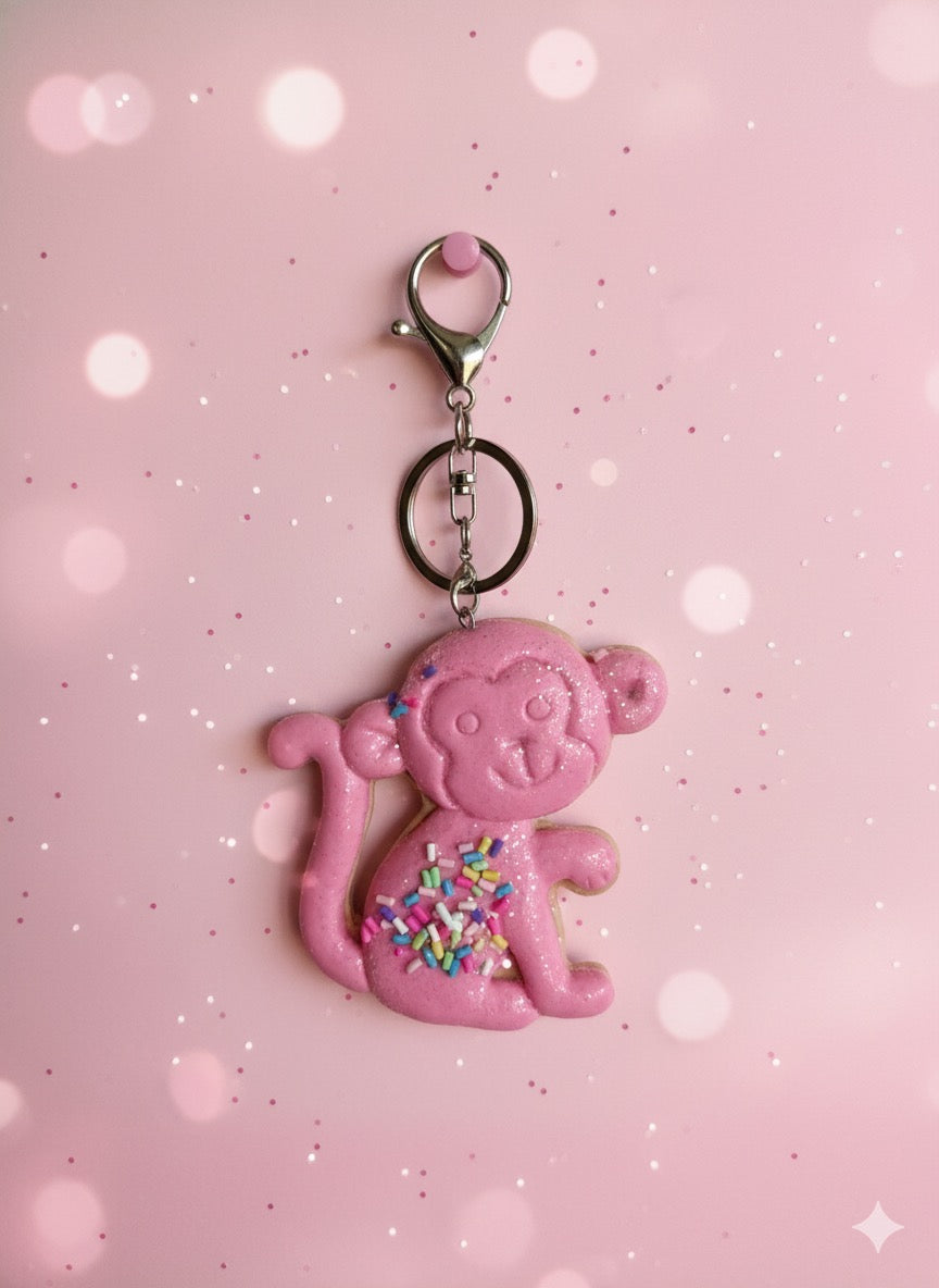Frosted Animal Cookie Keychain