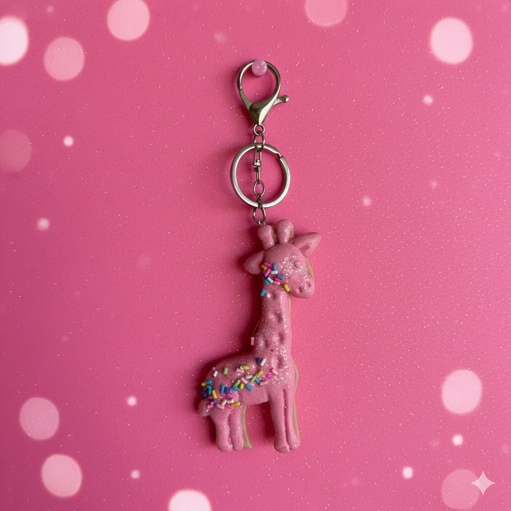 Frosted Animal Cookie Keychain