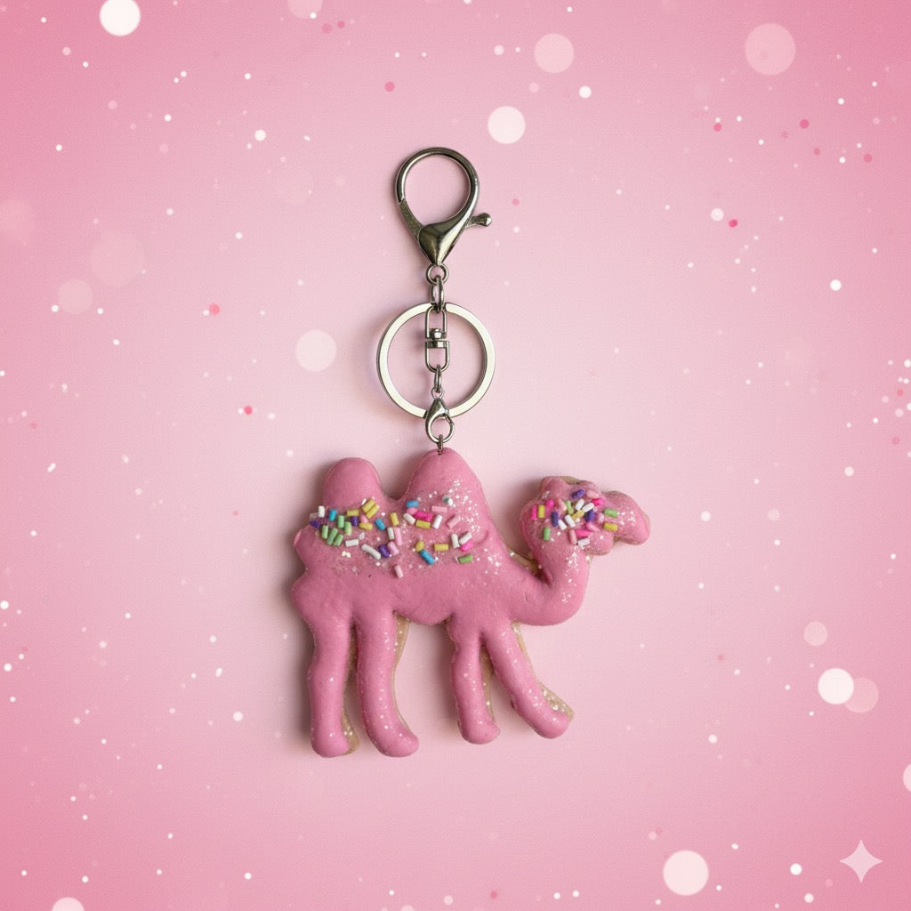 Frosted Animal Cookie Keychain
