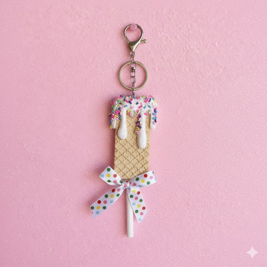 Dipped Waffle Bar Keychain