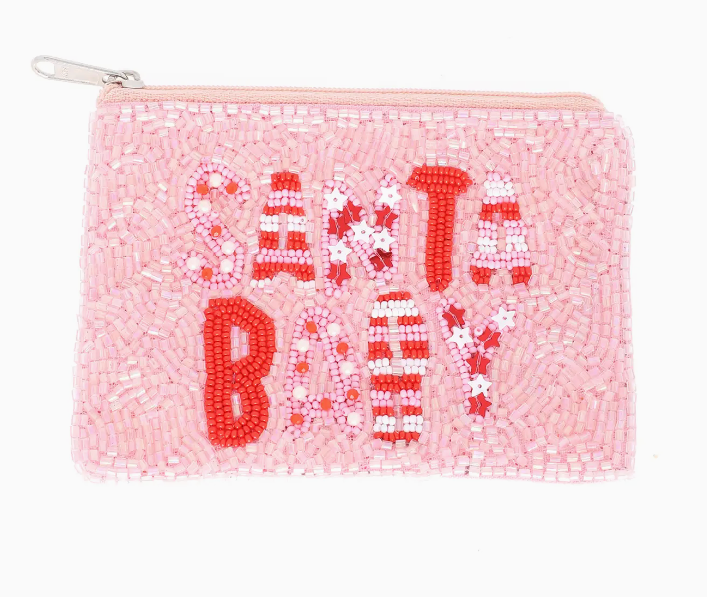 Santa Baby Beaded Pouch