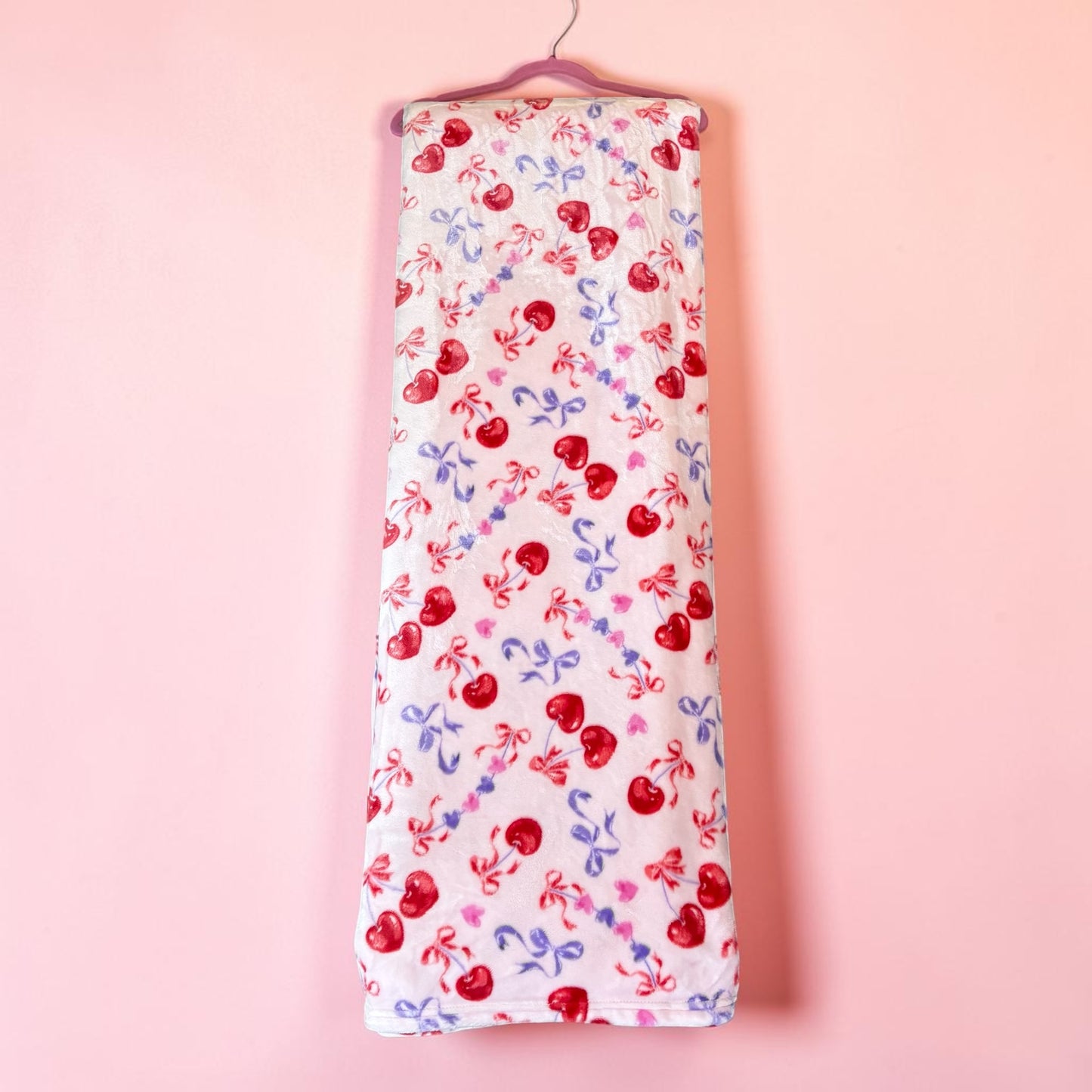Coquette Cherry Queen Plush Blanket